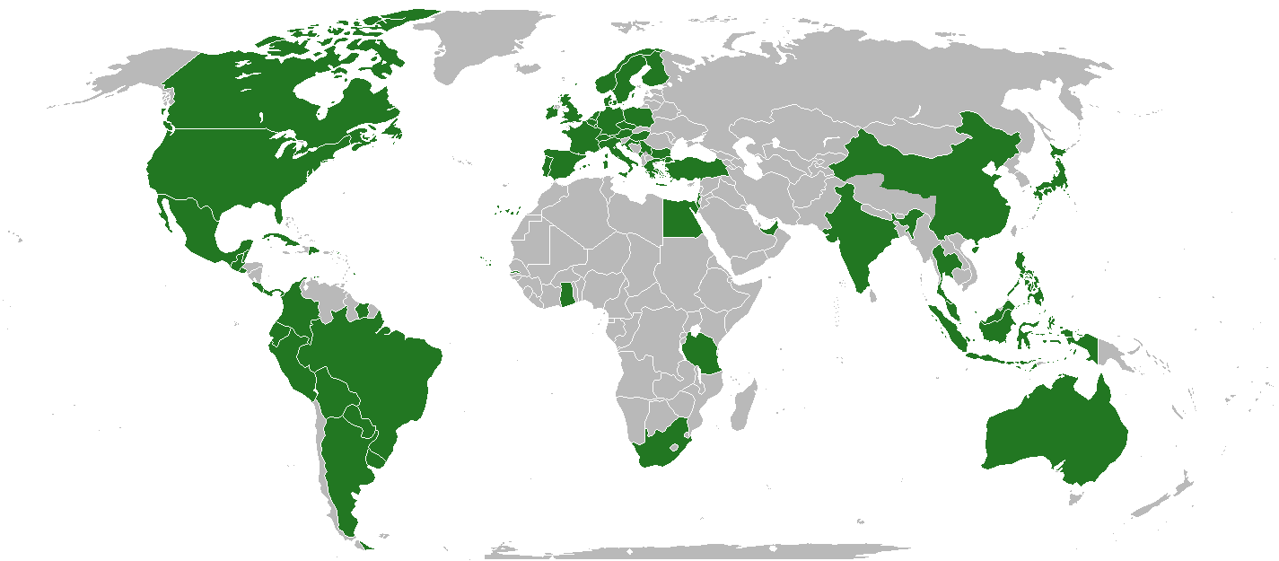 Wereldkaart van Rosa Wi